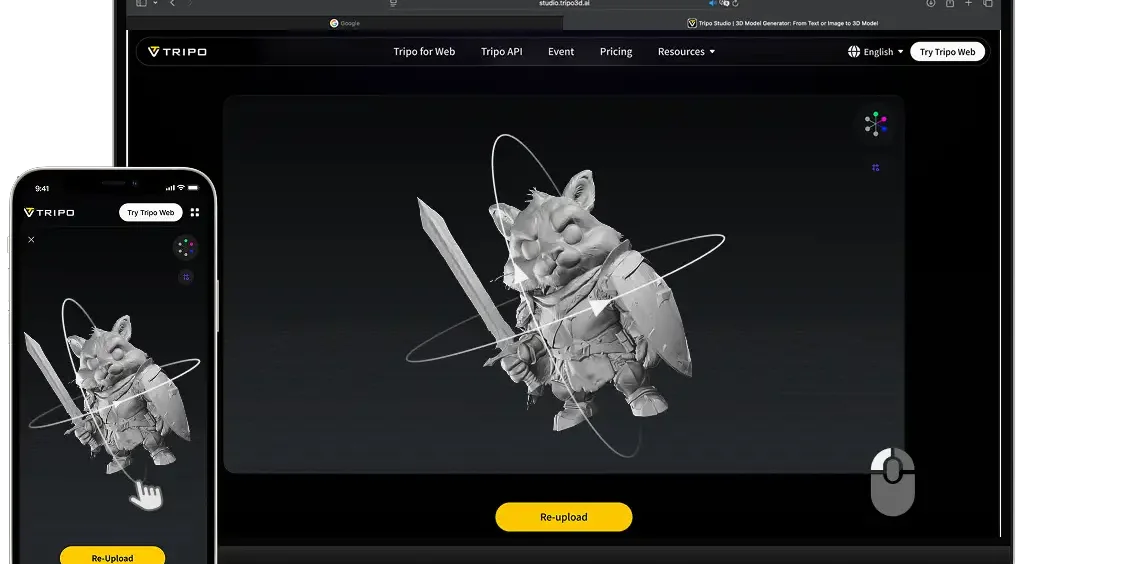 High Detail & Visual Fidelity Rendering, 360° Rotation & Zoom