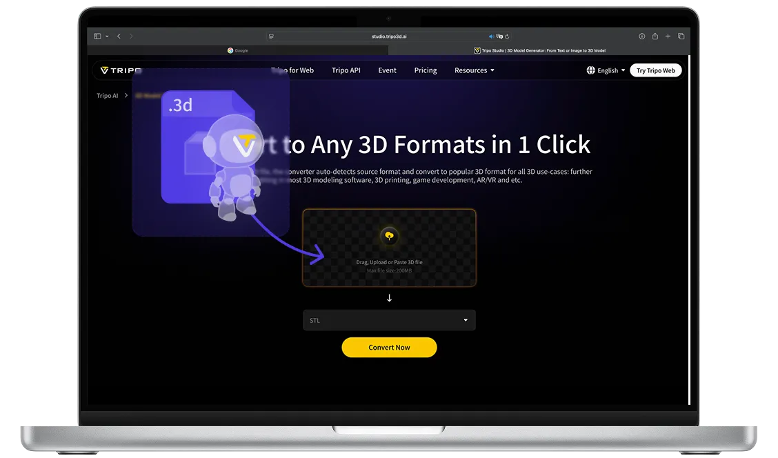 Convert to FBX (.fbx) File and View