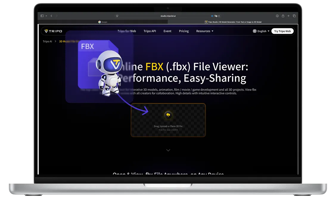 Lightweight FBX File Viewer: No Signup, No Installation Required