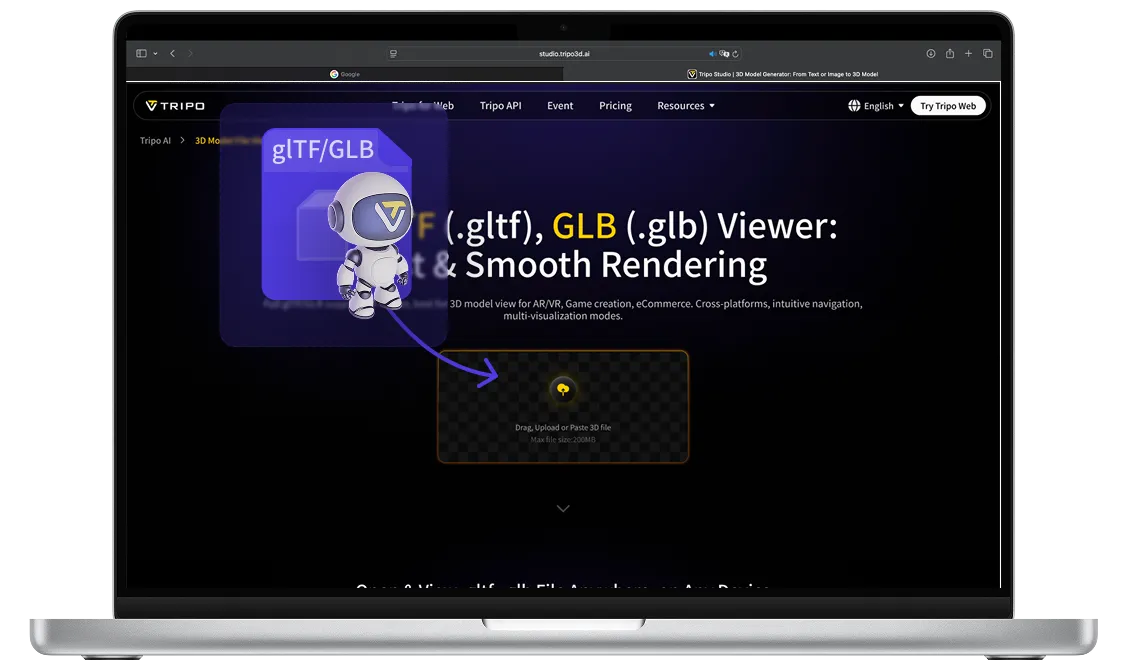 Lightweight glTF/GLB File Viewer: No Signup, No Installation Required
